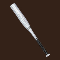 White Wooden Softball Bat Heavy Core Tee | Teevron