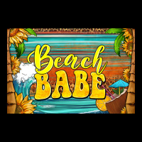 Beach Babe Skinny Metal Can Holder Heavy Core Tee | Teevron
