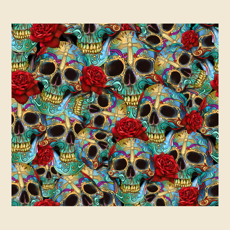 Sugar Skulls Roses Tumbler 3 Ladies Tee by CTS Tumbler Store | Teevron