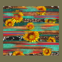 Sunflower Serape Wood And Cowhide Vintage Hoodie | Teevron