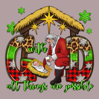 With God All Things Are Possible Santa Baby Jesus Vintage Hoodie | Teevron