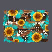 Sunflower And Cowhides With Wood And Turquoise Background Vintage Hoodie | Teevron