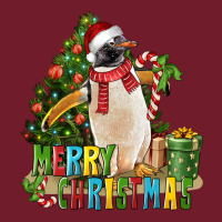 Merry Christmas Penguin Zipper Hoodie | Teevron