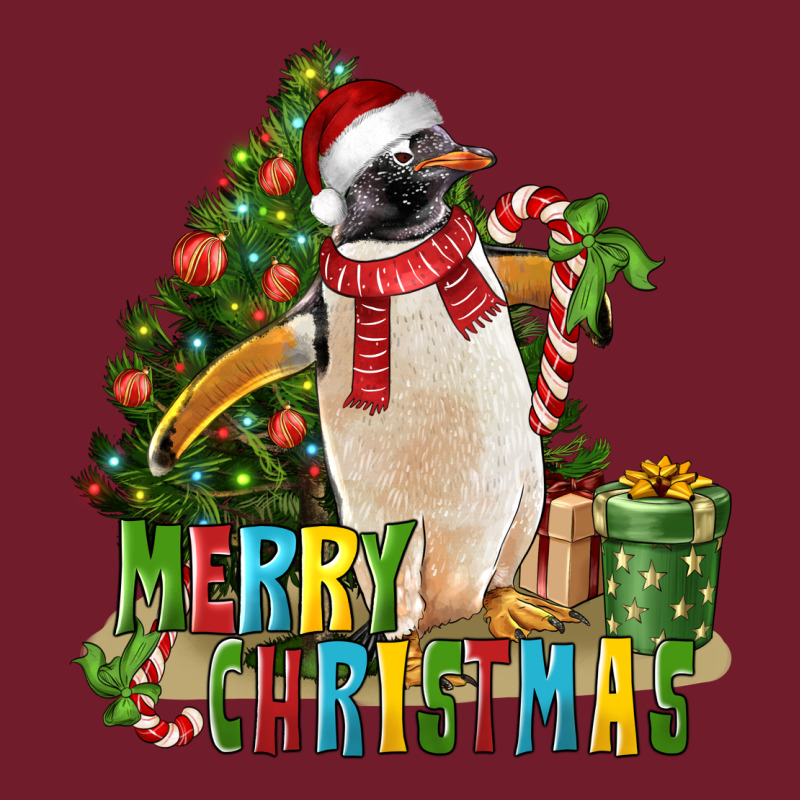 Merry Christmas Penguin Zipper Hoodie by LillyAllenDesigns | Teevron