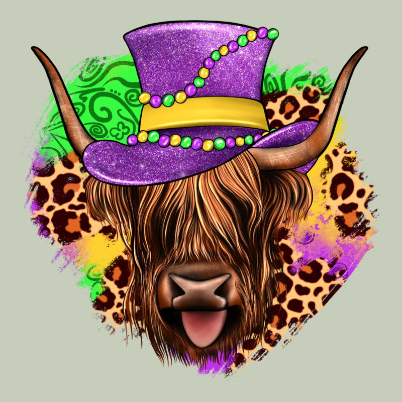 Highland Cow Mardi Gras Long Sleeve Tee by JahusDesignShop | Teevron
