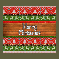 Merry Christmas Knitted Reindeer Pattern Vintage Tee | Teevron