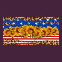 Usa Flag Sunflowers License Plate Premium Tee | Teevron