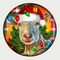 Saanen Goat Christmas Zipper Hoodie | Teevron