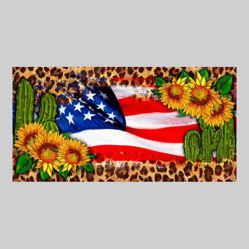 Usa Flag And Cactus License Plate Premium Tee by HRA Design Shop | Teevron