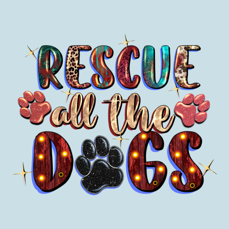 Rescue All The Dogs Ladies Tee by Zillion Design Studio | Teevron