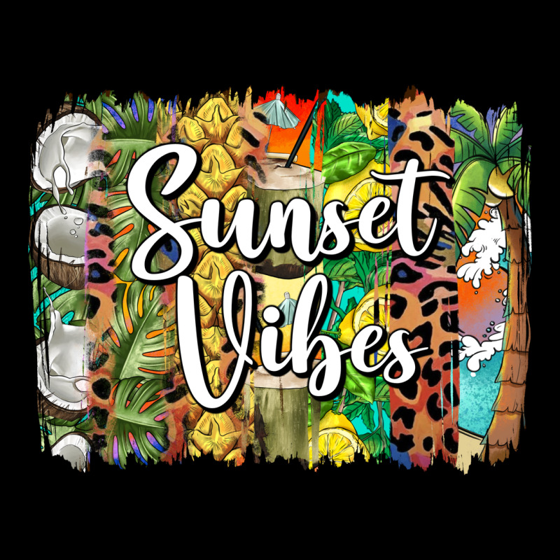 Sunset Vibes Brush Stroke Heavy Core Tee by BarkalooDesign | Teevron