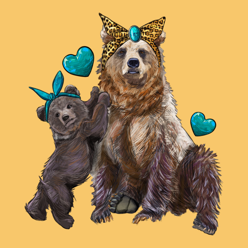 Mama Bear And Baby Bear Vintage Hoodie by Artiststas | Teevron