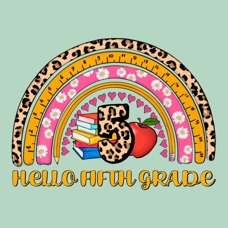Back To School Rainbow Hello Fifth Grade Classic Tee by AdoDesignShop | Teevron