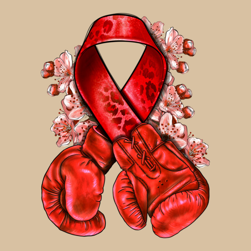 Red Ribbon With Boxing Gloves Heavyweight Hoodie by NancyCooperArtShop | Teevron