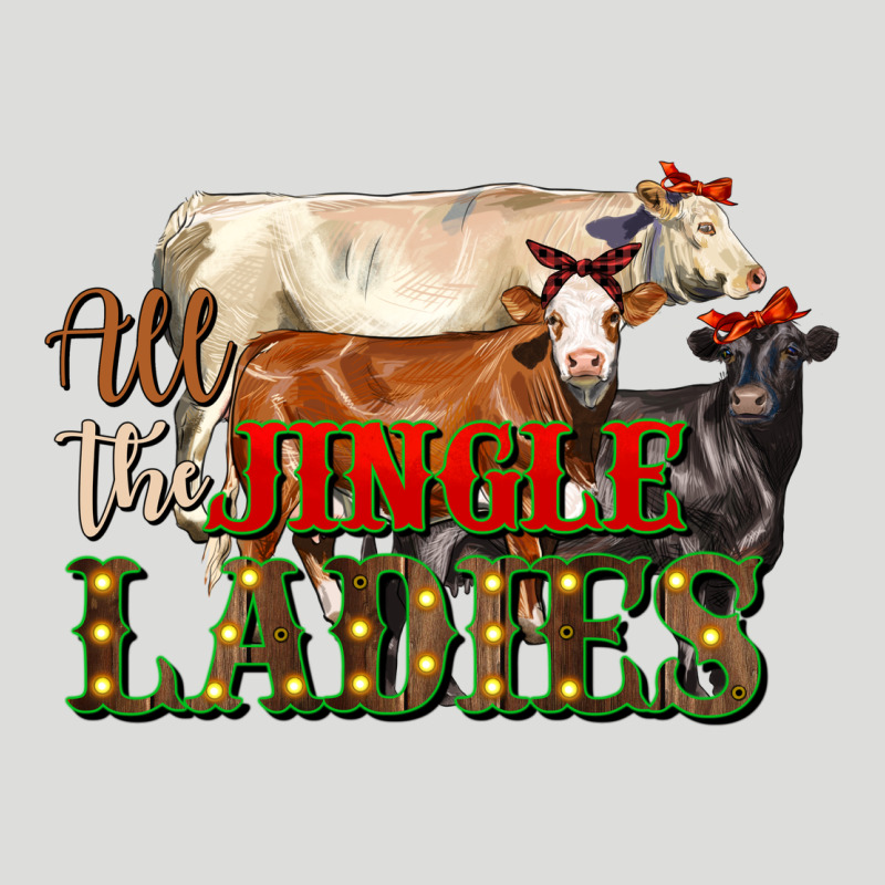 All The Jingle Ladies Christmas Cows Zipper Hoodie by LillyAllenDesigns | Teevron