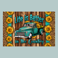 Life Is Better In The Country Skinny Metal Can Holder Heavy Core Tee | Teevron