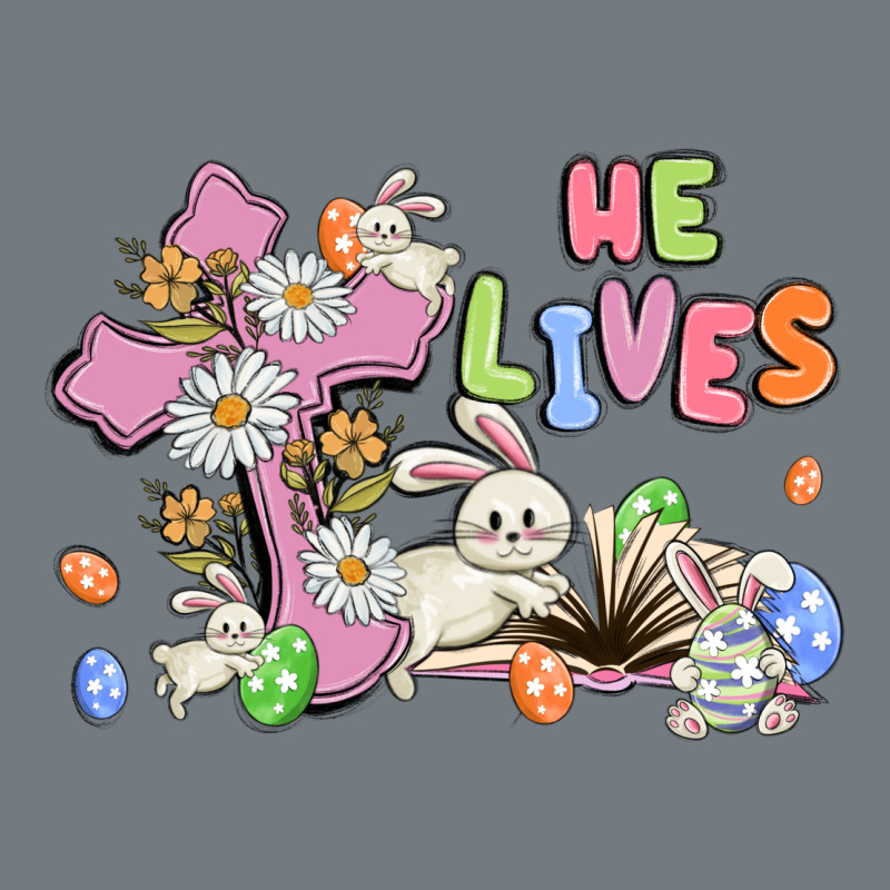 He Lives With Bunnys And Eggs Heavyweight Sweatshirt by MaliasSmallBusiness | Teevron
