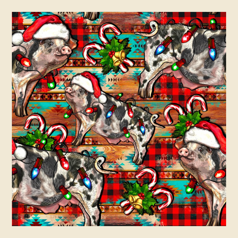 Christmas Pig  Aztec Premium Tee by FaDigitalArtStudio | Teevron