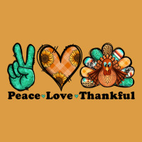 Peace Love Thankful Turkey Urban Heavy Tee | Teevron