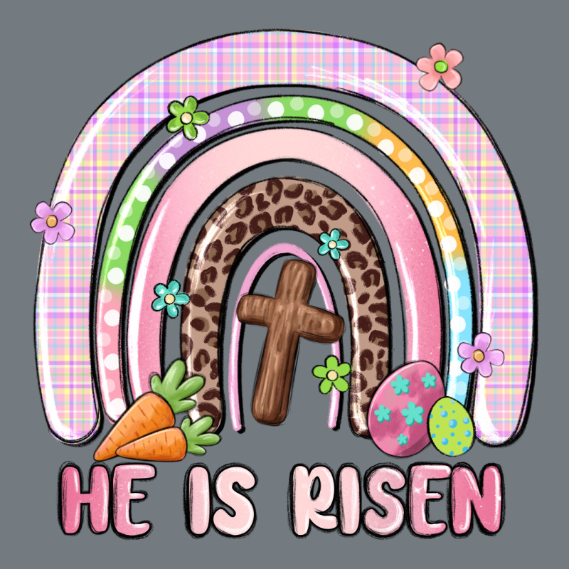 He Is Risen Easter Rainbow Heavyweight Sweatshirt by MaliasSmallBusiness | Teevron