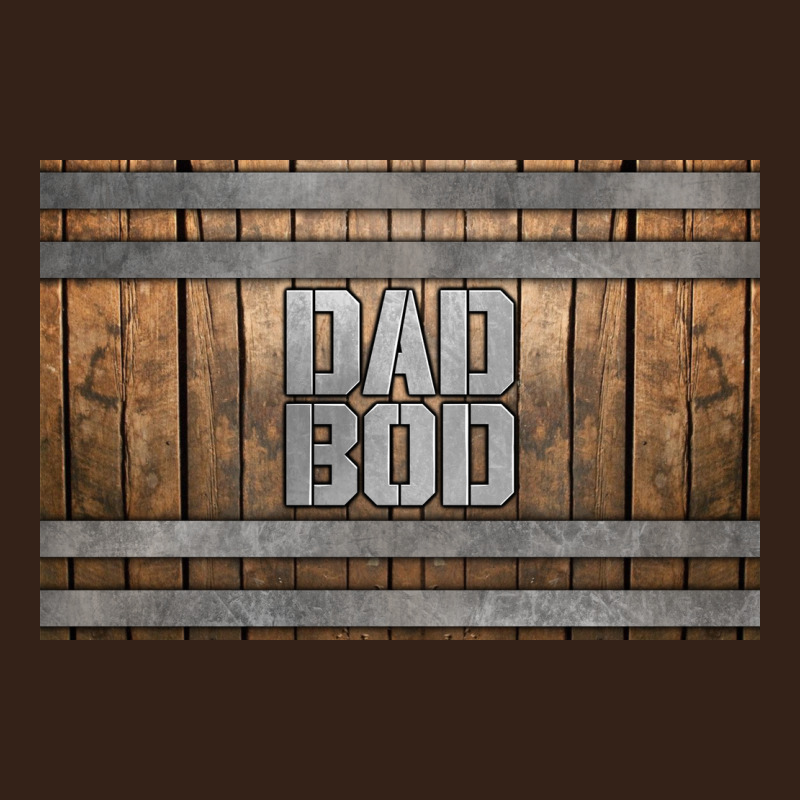 Dad Bod Whiskey Barrel Skinny Metal Can Holder Heavy Core Tee by HRA Design Shop | Teevron