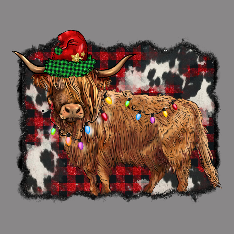 Christmas Highland Cow Vintage Tee by BarkalooDesign | Teevron