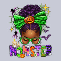 Halloween Afro Messy Bun Momster Heavyweight Hoodie | Teevron