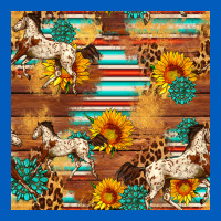 Western Horse Sunflowers Gemstone Seamless Pattern Urban Hoodie | Teevron
