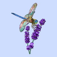 Dragonfly With Lavender Urban Heavy Tee | Teevron
