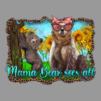 Mama Bear Sees All With Sunflowers Vintage Hoodie | Teevron