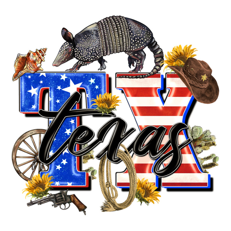 Texas Tx Ladies Tee by Zillion Design Studio | Teevron