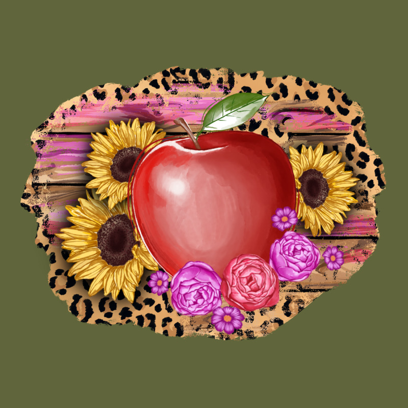 Apple Sunflower Back To School Background Classic Tee by AdoDesignShop | Teevron
