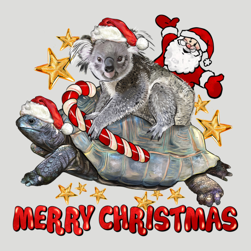 Merry Christmas Tortoise And Koala Zipper Hoodie by LillyAllenDesigns | Teevron