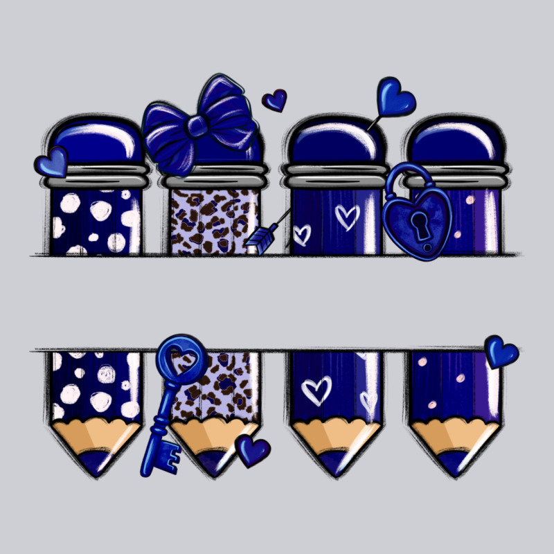 Valentine's Day School Pencils Navy Blue Heavyweight Sweatshirt by MaliasSmallBusiness | Teevron