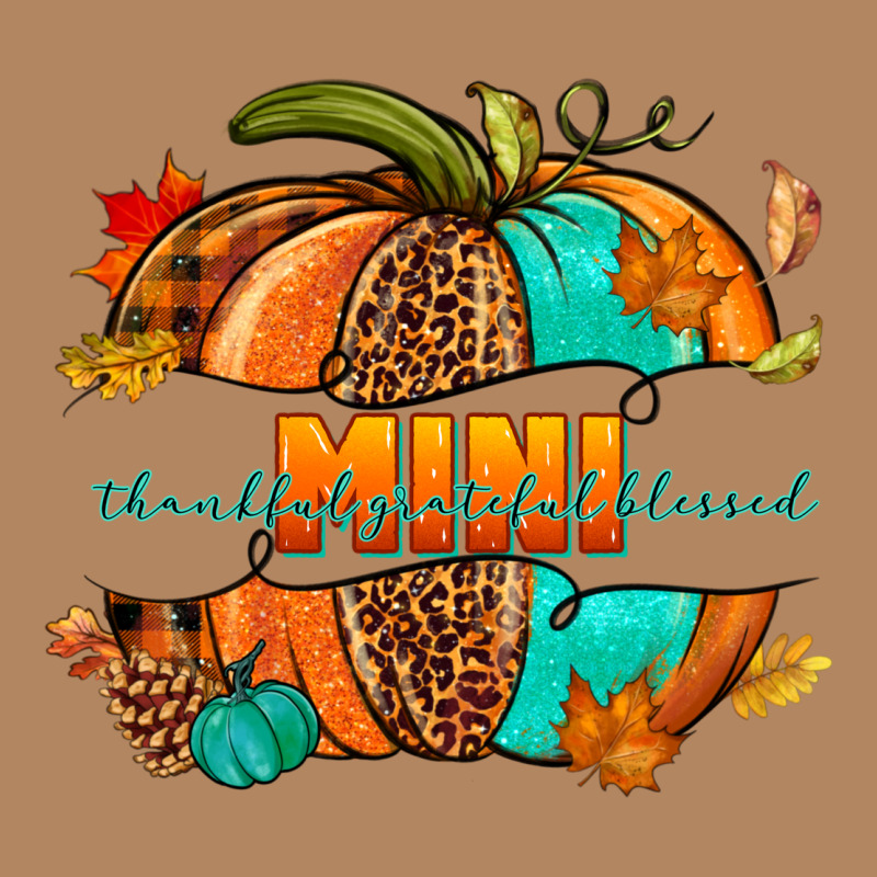 Thankful Grateful Blessed Mini Pumpkin Long Sleeve Tee by NancyCooperArtShop | Teevron