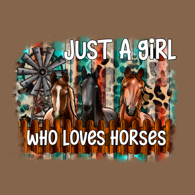 Just A Girl Who Loves Horses Premium Tee by CowhideDigitalArt | Teevron