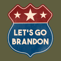 Let's Go Brandon Shield Patch Vintage Tee | Teevron
