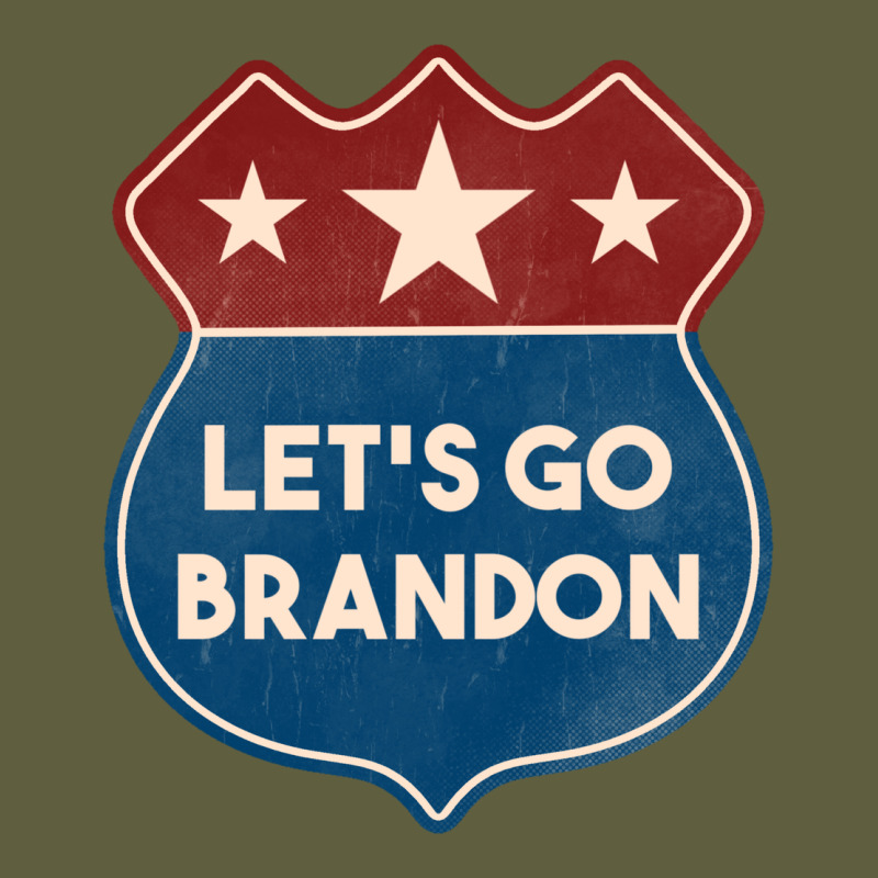 Let's Go Brandon Shield Patch Vintage Tee by Jasminsmagicworld | Teevron