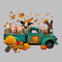 Fall Farm Animals Truck Nancy Long Sleeve Tee | Teevron