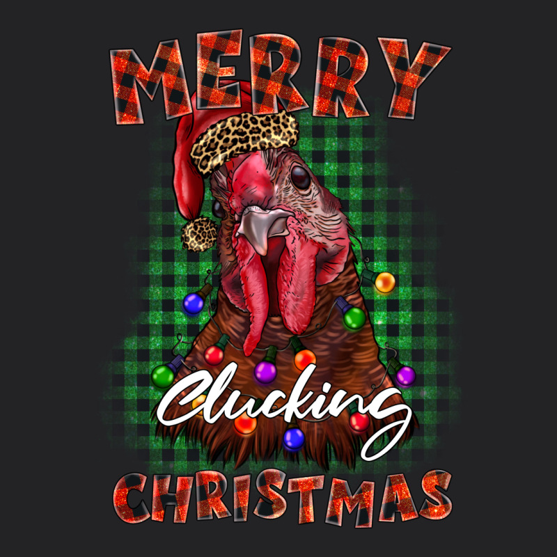 Merry Clucking Christmas Rooster Vintage Tee by BarkalooDesign | Teevron