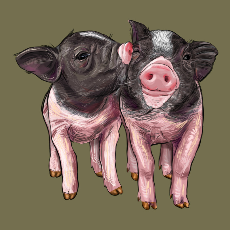 Cute Baby Pigs Vintage Hoodie by Artiststas | Teevron