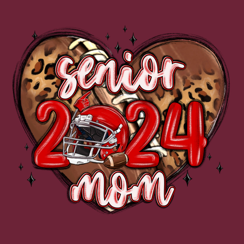 Senior 2024 Mom Football Long Sleeve Tee by MaliasSmallBusiness | Teevron