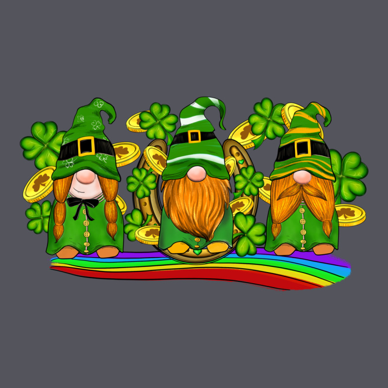 St Patricks Day Gnomes Shamrock Gold Rainbow Vintage Hoodie by Artiststas | Teevron
