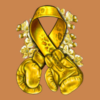Childhood Cancer Yellow Ribbon With Boxing Gloves Heavyweight Hoodie | Teevron