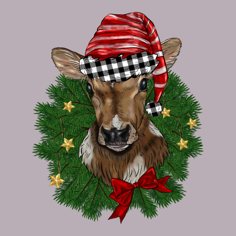 Christmas Wreath Baby Calf Vintage Tee by BarkalooDesign | Teevron