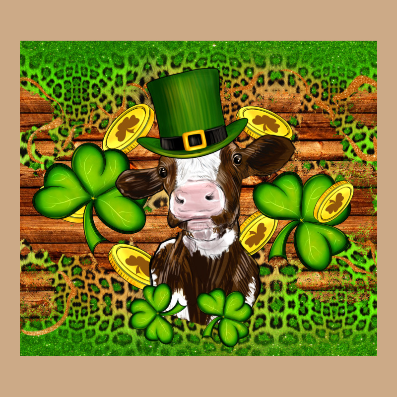 St Patricks Day Cow Vintage Hoodie by Artiststas | Teevron