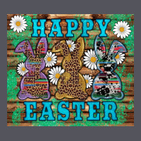 Easter Happy Easter Western Bunnies Daisies Vintage Hoodie | Teevron
