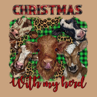 Christmas With My Herd Cows Vintage Tee | Teevron