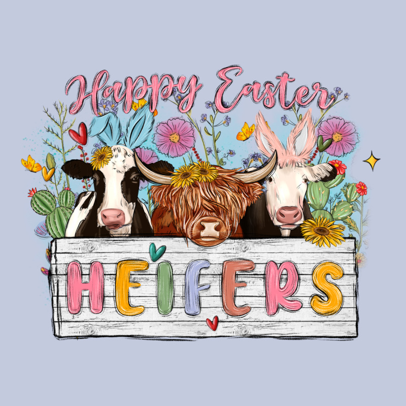 Happy Easter Heifers Long Sleeve Tee by MaliasSmallBusiness | Teevron