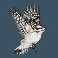 Flying Downy Woodpecker Urban Heavy Tee | Teevron